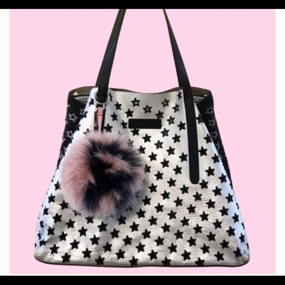 /traded/Jimmy Choo: Sofia, Pimlico Star ⭐️ Punching 🥊 Tote Bag Silver &Black - Picture 2 of 16